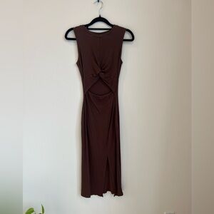 Brown Bodycon Dress